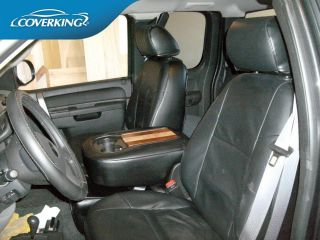 Hummer H2 SUV SUT Coverking Genuine Leather Custom Fit Slip on Seat Covers