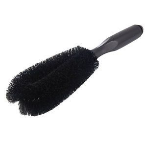 Black Wheel Tire Rim Brush Wash Cleaning Tool 10 7" for Truck Car Motorcycle