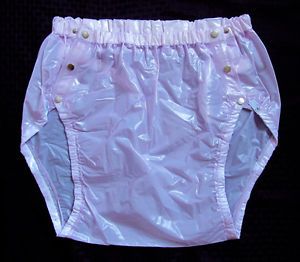 Suprima PVC Adult Baby Plastic Rubber Pants LG Incontinence Panties Snap Adjust