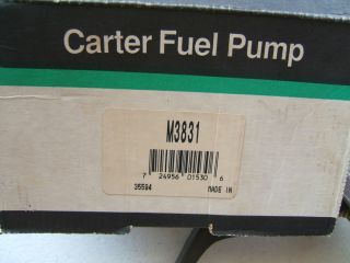 New Carter M3831 Mechanical Fuel Pump 1963 1964 Ford 260 289 V8 Engine