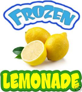 Lemonade Frozen Concession Decal 14" Drinks Beverages Food Truck Menu