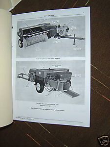 John Deere Model 346 Baler Parts Manual Catalog Hay