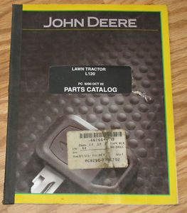 John Deere L120 Lawn Tractor Parts Catalog Manual PC9290 JD 2002