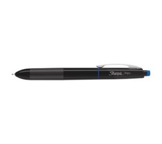 Sharpie Pen Retractable Grip Fine Point Pens, 3 Colored Ink Pens