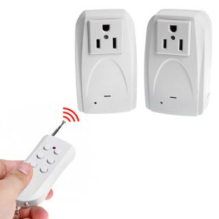 2X Wireless Indoor Remote Control AC Electrical Power Outlet Plug Switch Socket