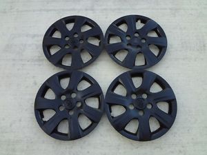 4 x Black Original Toyota 16" Hubcaps Wheel Caps
