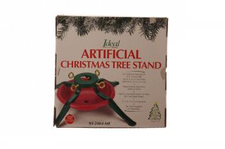 Ideal Red Green Christmas Tree Stand 4 Leg Metal Replace Artificial 6 7 8 ft New