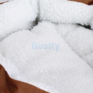 Dog Puppy Cat Pet Soft Fleece Winter Warm Bed House Soft Pad Mat Indoor