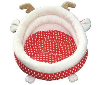 Cute Indoor Pet Cat Dog Cushion Bed Tent House Deer