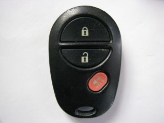 Toyota Solara Sienna Tundra Keyless Entry Remote FCC GQ43VT20T 3 Button