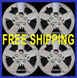 16" New Chrome Set of 4 Hubcaps Wheel Covers Free SHIP