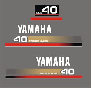 Yamaha 40HP 40 HP Outboard Decals Graphics Stickers