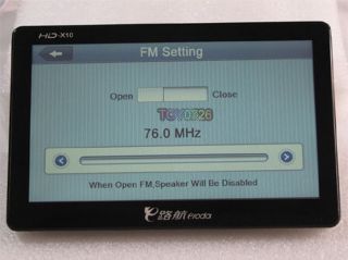 7" Car GPS Navigation Map  MP4 FM Bluetooth WinCE 4G