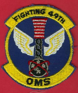 A USAF U s Air Force 49th Organizational Maintenance Squadron Patch