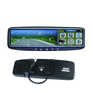 3 5" Car GPS Navigation Rear View Mirror Monitor Touch Screen Bluetooth FM