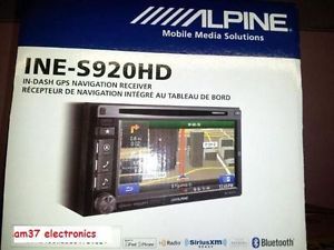 Brand New Alpine Ine S920HD Double DIN Radio Bluetooth GPS Navigation