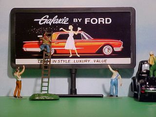 1960 Ford Galaxie 4 Door Hardtop Billboard O 1 43 Car