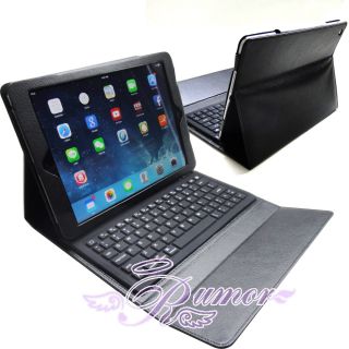 USA Bluetooth Keyboard PU Leather Stand Case Cover for Apple iPad Air 5 5th New