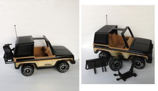 Vintage 70's Metal Pressed Steel Mighty Tonka Bronco Jeep Truck Accessories