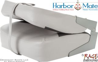 Harbor Mate Folding Boat Seat Bass Fishing Marine Vinyl Chair Dlx Boat Seat GCG