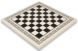 White Black Roman Chess Board 1 3 4" Squares