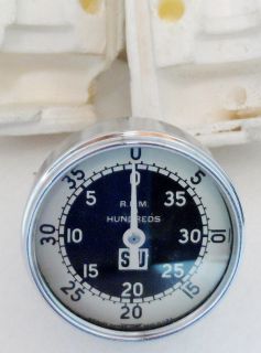 Stewart Warner SW Model Unknown RPM Gauge Tachometer Tach Meter 0 4000 RPM R