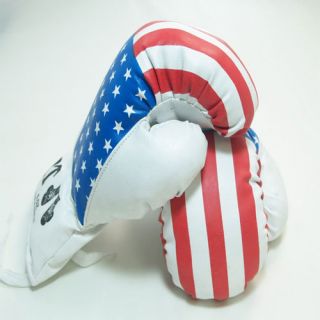 New USA Boxing Gloves 20oz American Flag Red White Blue