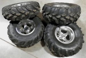 Yamaha Grizzly 660 700 ITP Mudlite XTR 27" Tires AMS Wheels Brute Force Rincon