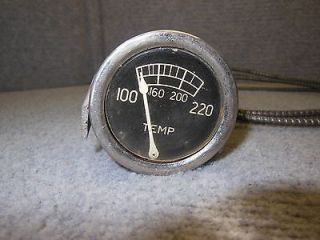 Vintage Stewart Warner Temperature Temp Gauge Gage Works Rat Rod Parts