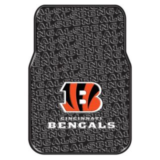 Cincinnati Bengals NFL Licensed Rubber Car Truck Floor Mats Set 2 Mats