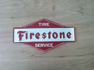 Firestone Tire Service Nice Metal Sign Man Cave
