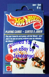 Hot Wheels Cars Playing Cards Mattel New 2002 Deck Seal