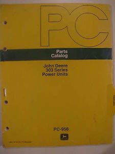 John Deere 303 Engine 699 Cotton Picker 55 95 6600 Combine Parts Catalog Manual