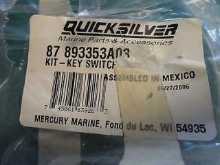 Mercury Quicksilver Ignition Switch Housing Kit 87 893353A03 Marine Boat
