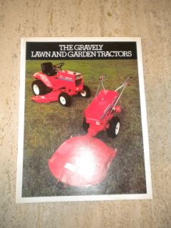 Gravely Full Line Tractor Sales Brochure 8000 Series 5000 Series 1978 Year