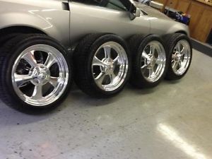 2 20x8 2 20x10 Polished 6 Lug Chevy Billet Specialties Wheels Continental Tires