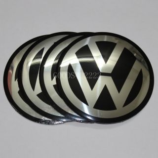 4 Pieces Brand New VW Golf Passat 90mm Wheel Center Cap Emblems Sticker