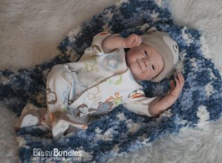 Bitsy Bundles Reborn Ruby Le Baby Boy First Smile Doll by Natali Blick