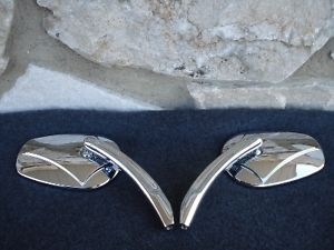 For Harley Custom Billet Chrome Mirrors Parts