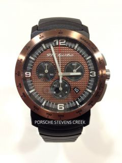 Porsche Design Driver's Selection Men's 911 Turbo Chronograph Watch Black Brown
