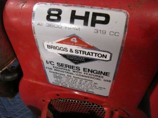 Briggs Stratton 8HP I C Engine Troy Bilt Horse Rototiller Video