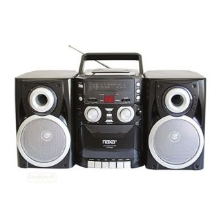 Naxa NPB 426 Mini Am FM CD Cassette Player Recorder Boombox Stereo Radio New