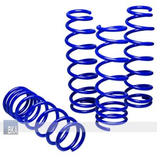 Front Rear Suspension Coil Lower lowering Springs Blue for 350Z G35