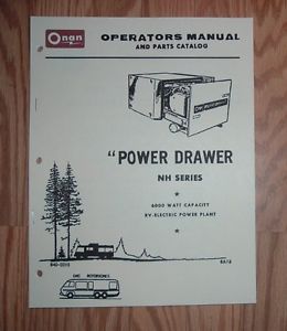 Onan GMC NH Series RV Generator Manual Parts List 940 0315