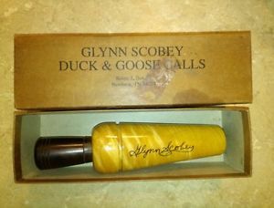 Glynn Scobey Duck Call Metal Reed Made in Newbern TN Maple Cocobolo Wood