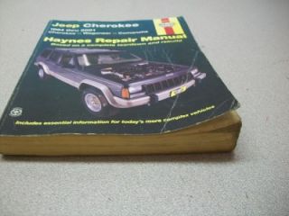 Haynes Manual Jeep Cherokee Wagoneer COMANCHE 1984 2001 Models A04 5J