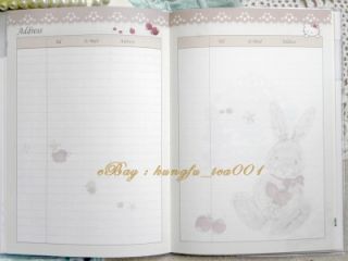 2012 HelloKitty x Pink House Flower Floral Print Schedule Planner Organizer L