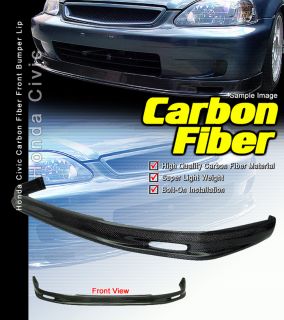 96 98 Honda Civic EK EK9 JDM Real Carbon Fiber Front Bumper Lip Spoiler Mug