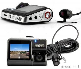 DVR G Sensor Video Camera Recorder Camcorder HD 720P Dual Lens Car Cam IR LED