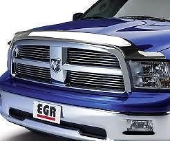 2009 2010 2011 2012 Dodge RAM 1500 EGR Chrome Bug Shield Hood Guard Protector
